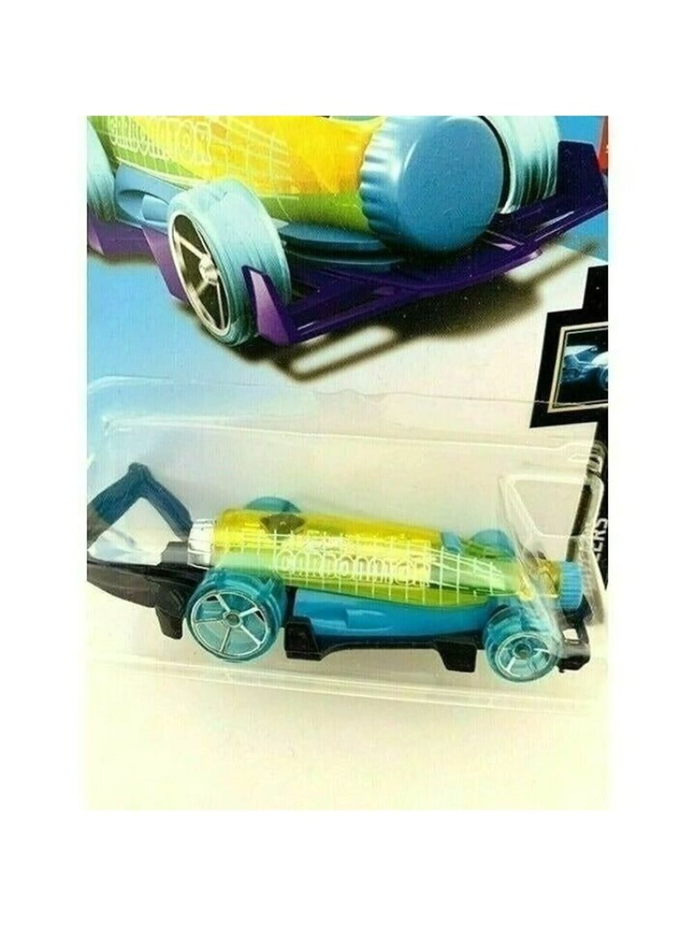 Die Cast Hot Wheels 2017 Carbonator 4/10 Track Stars X-Raycers 34/250 Blue New